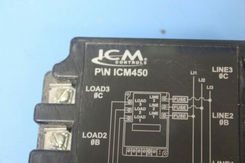 ICM Controls Three Phase Voltage Monitor ICM450