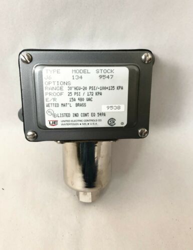 United Electric J6 134 9547 Pressure Switch J61349547