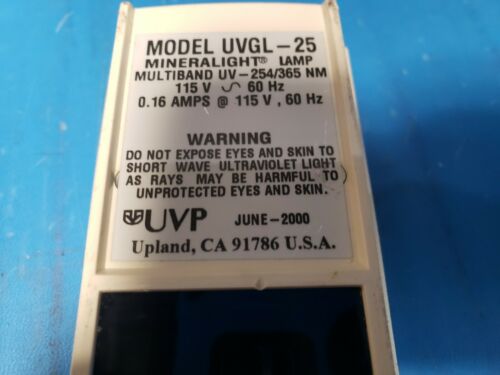UVP Mineralight Multiband UV Lamp UVGL-25 254-365 NM