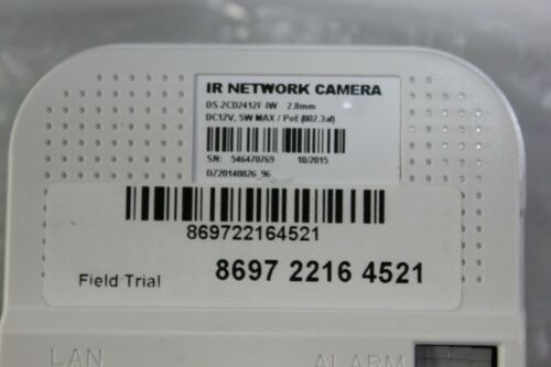 Interlogix UltraSync 1.3MPx IP Wif-Fi Desktop IR Camera RS-3130 New Open Box