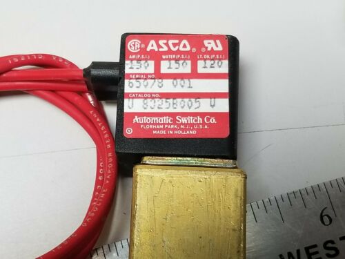 New ASCO Sub-Miniature Solenoid Valve 8325 8325B005 For Air /Water/Lt. Oil
