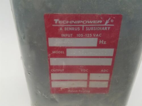 TECHNIPOWER DP 15.0-0.500 TRANSFORMER INPUT 105-125 VAC