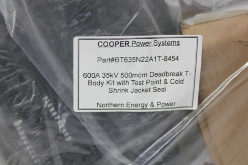 Eaton BT635N22A1T-8454 600A 35kV 500MCM Deadbreak T-Body Kit W/Test Point & Shrn