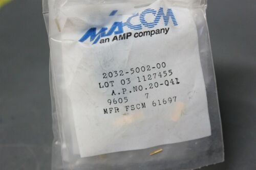 10 M/A COM SMA RF COAXIAL CABLE JACK CONNECTOR 2032-5002-00