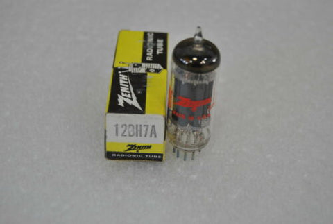 VINTAGE BOXED ZENITH 12BH7A VACUUM TUBE NOS (S8-2-14A)