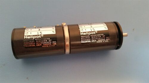 Beckman Helipot Dual Precision Potentiometer 10k & 1k 7233-119-3 Pot