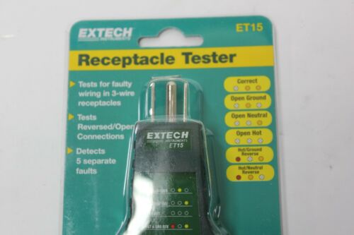 Extech Receptacle Tester ET15