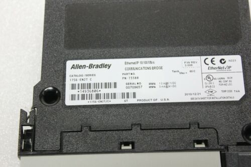 Allen Bradley Controllogix Ethernet/IP PLC Module 1756-EN2T/C