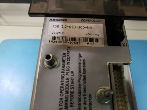 Indramat TDM 3.2-020-300-W0 Ac Servo Drive Controller Module