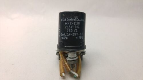 ALLIED CONTROLS RELAY MHX-230 26.5VDC 250 Ohm