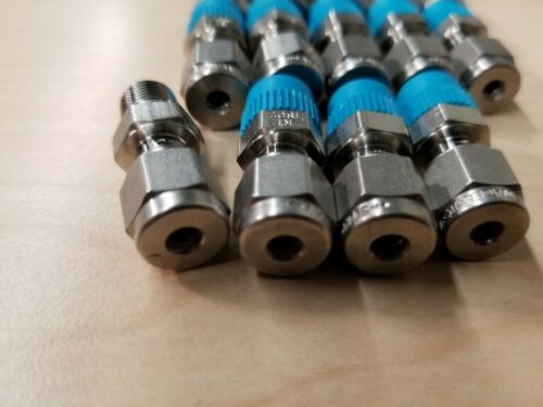 24 New Swagelok Stainless Steel Tube Fittings Male SS-4M0-1-2