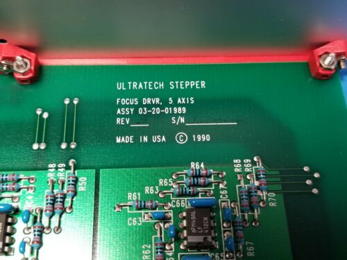 Ultratech Stepper WAS Driver 5 Axis Focus Driver Board 03-20-01989 Rev. B