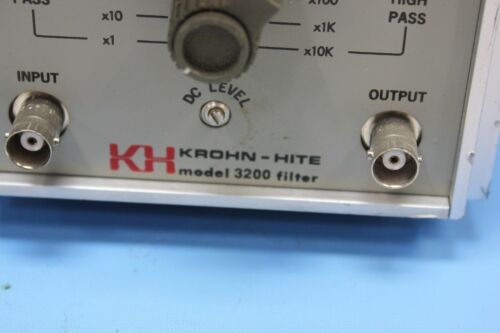 Krohn-Hite 3200 Variable Filter 115/230V