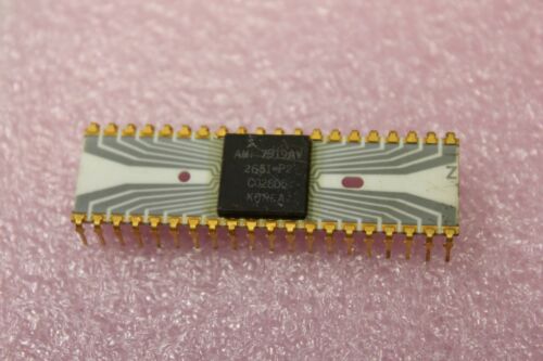 Vintage AMI Gold/Grey Trace CPU Chip Processor (A)