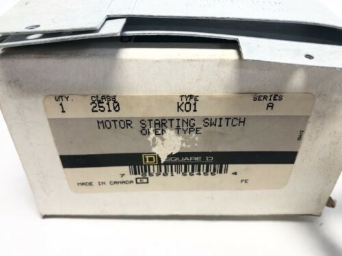 2 Square D 2510 K01 Motor Starting Switch Series A Open Type