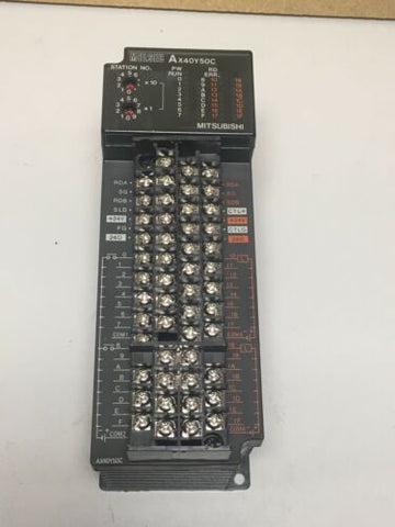 Mitsubishi Melsec PLC Input/Output Unit AX40Y50C used