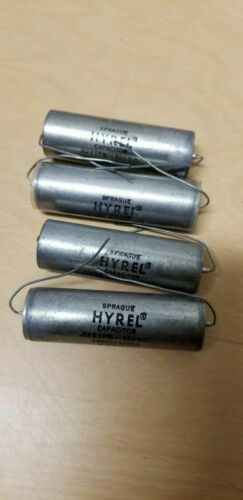 Lot of 4 Unused Sprague Hyrel PIO Capacitors .82 200VDC Tube Amp