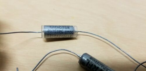 6 Unused Sprague Hyrel PIO Capacitors .0047 600VDC Tube Amp