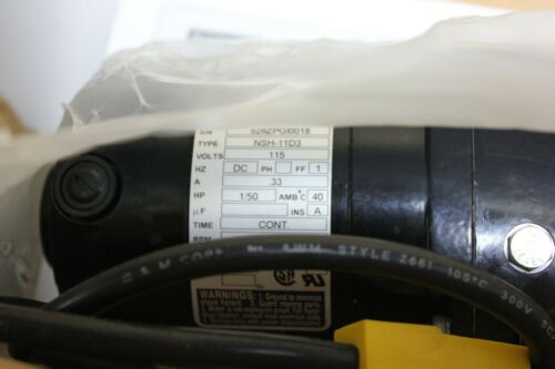 New Bodine Gearmotor Gear Motor 1/50hp 288rpm 6:1 NSH-11D3