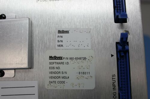 Mcquay Chiller Control Board 860-654873B-50