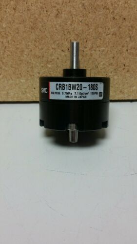 SMC Pneumatic Vane Style Rotary Actuator CRB1BW20-180S Used No cables
