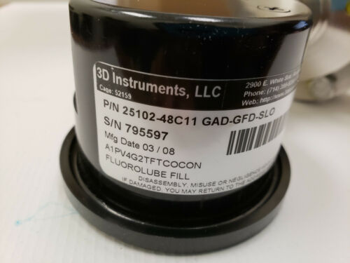 3D Instruments Accu-Drive 25102-48C11 GAD-GFD-SLO Pressure Gauge TR4-0A-5032