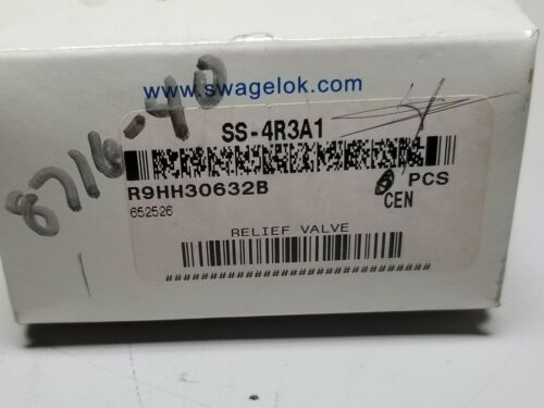 New Swagelok Relief Valve SS-4R3A1