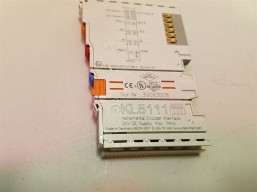 Beckhoff Digital I/o Module Incremental Encoder Interface 24vdc Kl5111