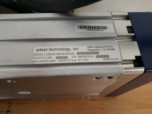 Adept MotionBlox-10 04500-000 Rev H With L18050S10B1M100P000 Linear Slide Stage