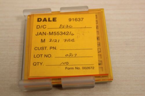 85 New Vishay/Dale Mil Spec Chip Resistors JAN M55342 3.12K
