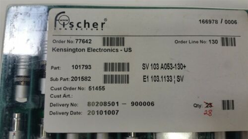 FISCHER 4 PIN PUSH-PULL CIRCULAR CONNECTOR SV 103 A053-130+