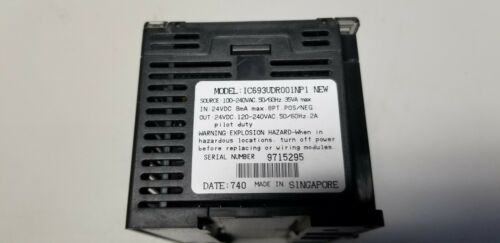 Ge Fanuc Series 90 Micro PLC Unit Programmable Controller IC693UDR001NP1 NEW