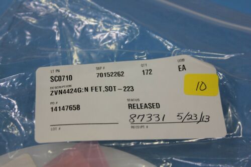 172 New Diodes Inc. P CH DMOS FET ZVP4424G