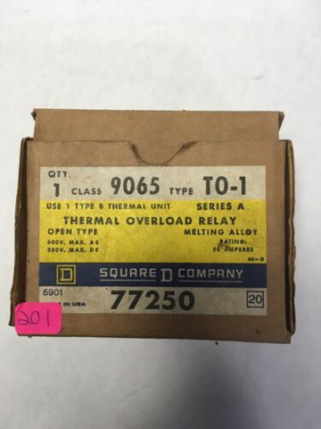 Square D Thermal Overload Relay 9065 T0-1 77250 NEW
