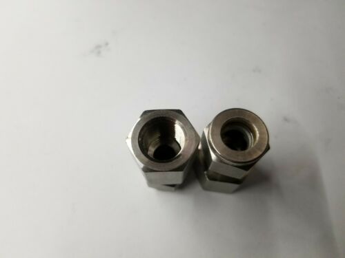 2 New Swagelok Stainless Steel Female Connector Fittings 3/8x1/4 SS-600-7-4