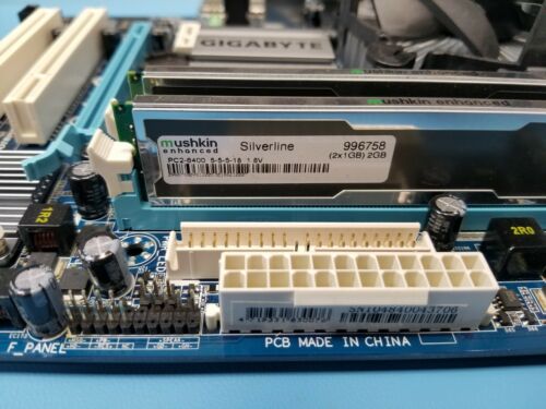 Gigabyte GA-G31M-ES2L DDR2 Socket 775 Motherboard+ Core2 E6500 +2GB