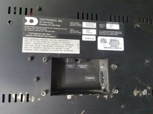 Daktronics Galaxy 32x128 Led Matrix Display 7.6mm Red/green/amber Rs422