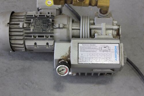 Airtech Rotary Vane Vacuum Pump With Motor L12-G1 7CFM 2.0 TORR