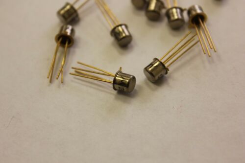 10 Motorola 2N5835 Gold Lead Transistors