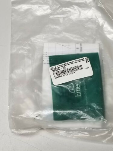 New Entegris Cole Parmer PFA 1/4"x1/4" Female Pipe Adapter 06376-13
