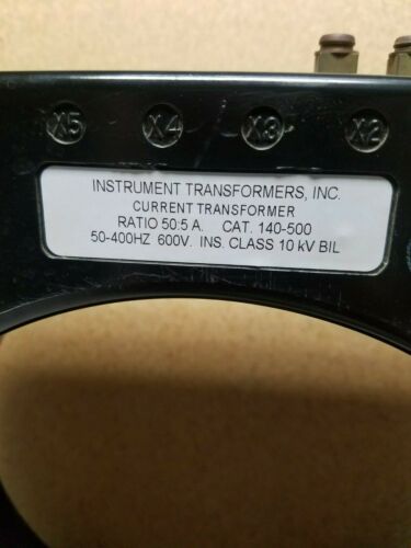 Instrument Transformers Inc. Current Transformer 140-500