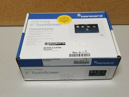 New Interlogix Concord 5" Color Security LCD Touchscreen 60-924-C4TS5 REV. D