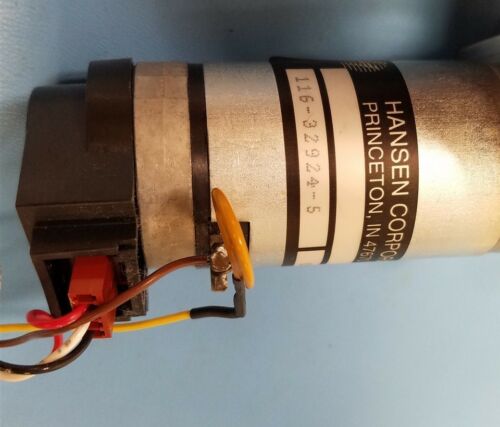 HANSEN 116-32924-5 24V DC MOTOR WITH ENCODER AND MOUNT