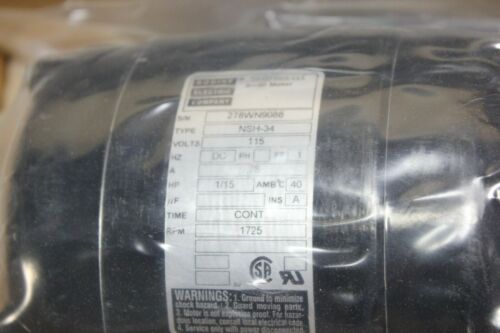 New Bodine DC Motor 1/5HP 1725RPM NSH-34