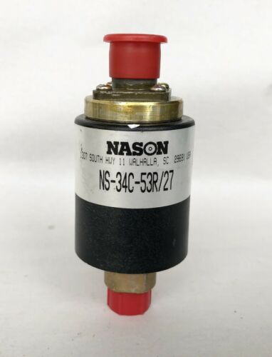 NASON MIL-SPEC PRESSURE SENSOR SWITCH NS-34C-53R/27 5930014458742