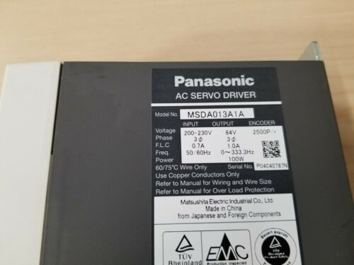 Panasonic AC Servo Driver Drive MSDA013A1A