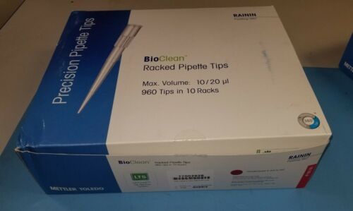 (10) New Rainin Pipette Filter Tips RT-100F Presterilized (960 total)
