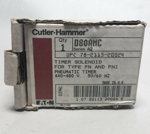 Cutler Hammer D80AMC Ser A2 PNEUMATIC TIMER Solenoid 440-480 v.