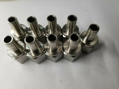9 New Swagelok Stainless Steel Female Tube Adapters 3/8x1/4 SS-6-TA-7-4