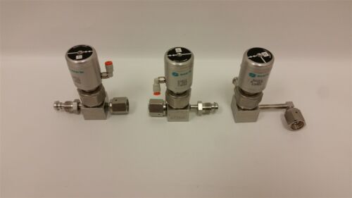 3 NUPRO HIGH PURITY BELLOWS SEALED VALVE WITH SYNCRO VAC ACTUATOR 52072 520254